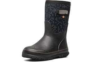 BOGS Grasp Kids Waterproof Rain Boots – Insulated for Winter, Snow & Mud with Easy Pull-On Handles for Toddlers, Boys & Girls, All-Weather Protection