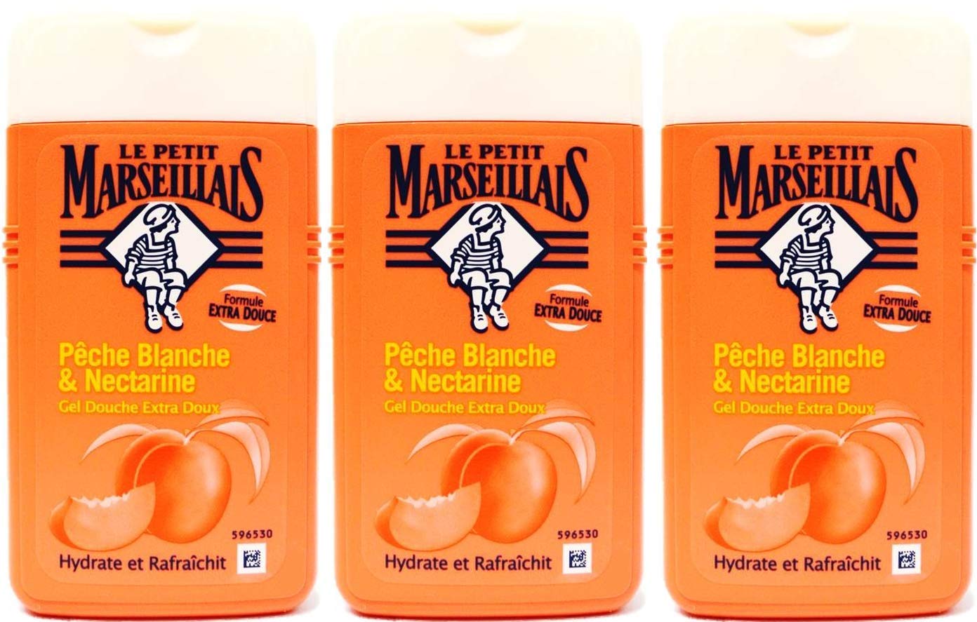 Le Petit Marseillais Gel Douche Extra Doux Pêche Blanche et Nectarine 250 ml Lot de 3 by Le Petit Marseillais