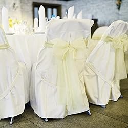 Wedding Arch Draping Fabric, 2 Panels 6 Yards Ivory