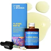 Good Molecules 1% Retinol Night Oil, Retinol Face Oil with Plum Oil, 12 ml | 1% retinol suspended in plum oil to improve the look of elasticity and firmness. Night use, up to 3x a week. Use SPF by day.