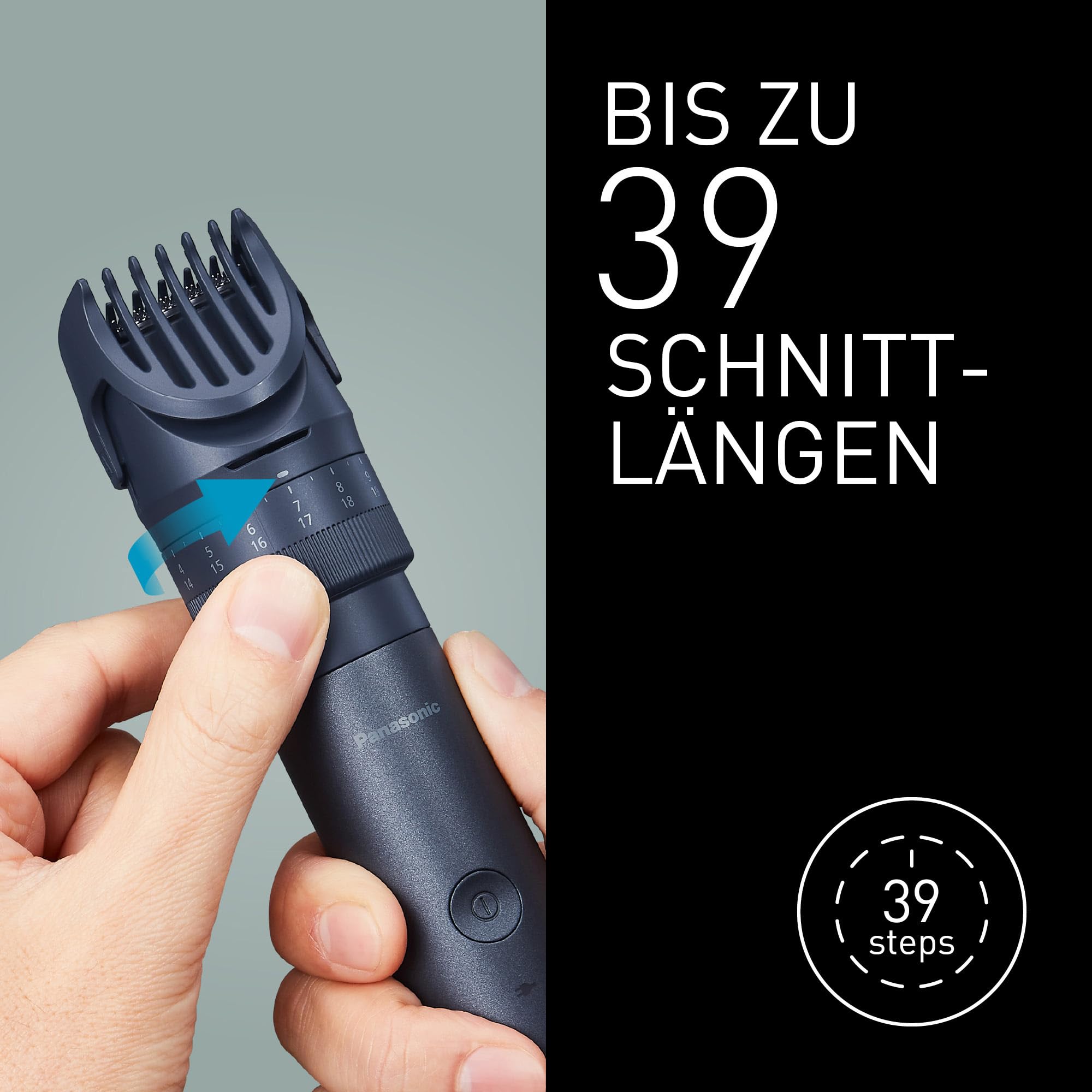 Panasonic MULTISHAPE modulares Körperpflege-System ER-CKL1, Starter-Kit, Bart- und Haartrimmer für Männer mit wiederaufladbarem Li-Ionen-Akku 9