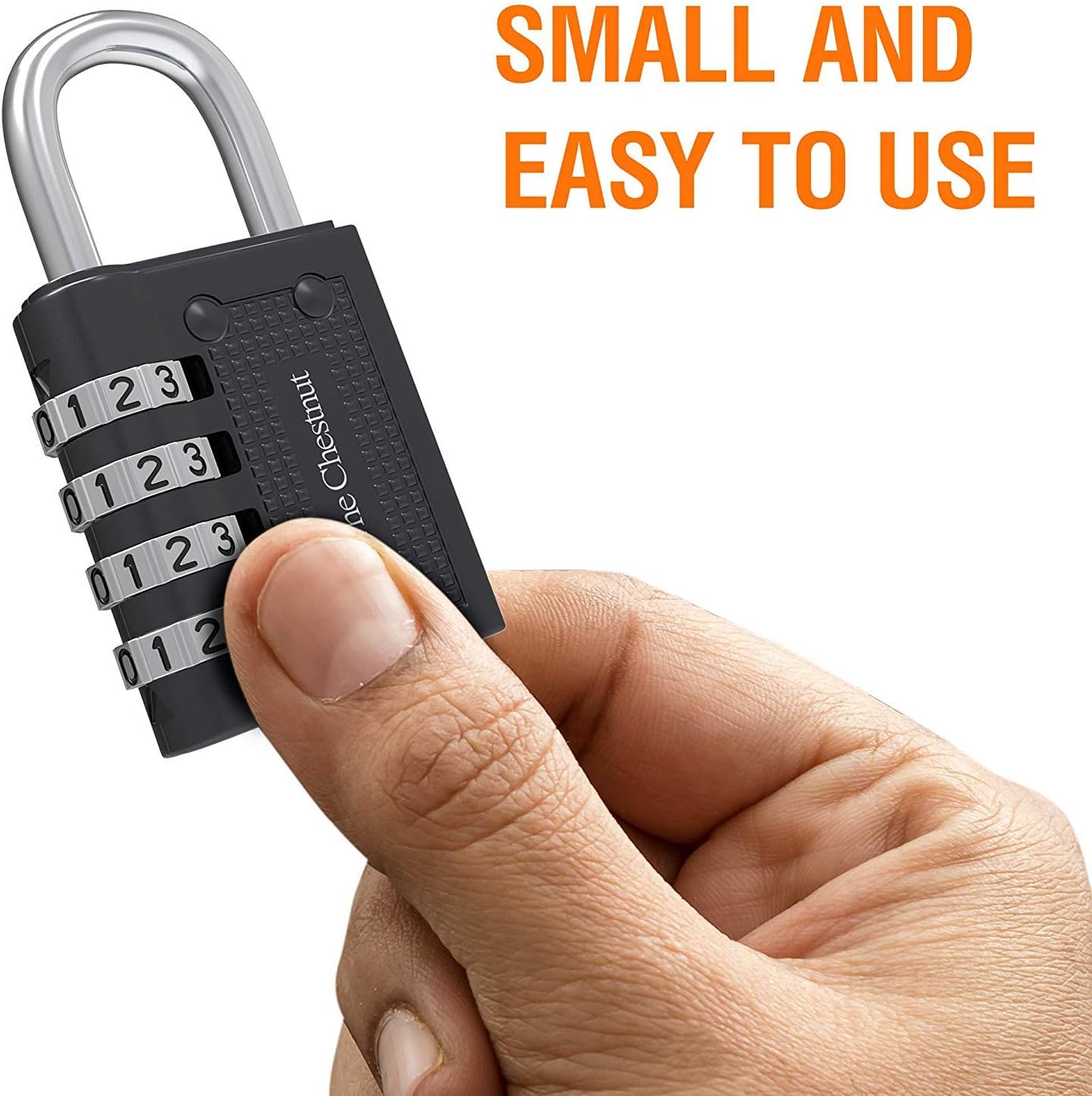 Padlock 4 Combination - Outdoor Weatherproof Combination Padlock - Keyless Resettable Combo - for Luggage, Travel, Door, School, Gym, Sports, Toolbox, Case, Employee Lockers, Hasp - - 