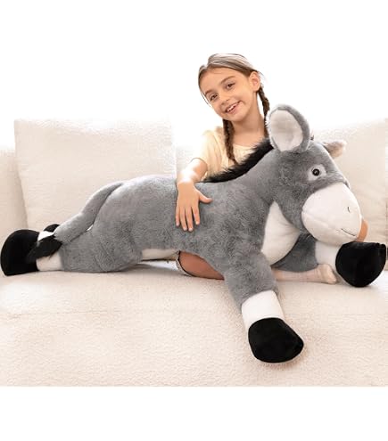 thumbnail image 2 of IKASA Giant Unicorn St￭ Animal Plush Toy,Large Cute Jumbo Soft Toys,Huge Big Size Plushy Fluffy Fat Oversized Plushie,Gifts For Kids Girls Boys Girlfriend (Multicolored, 43 Inches 2 of 11