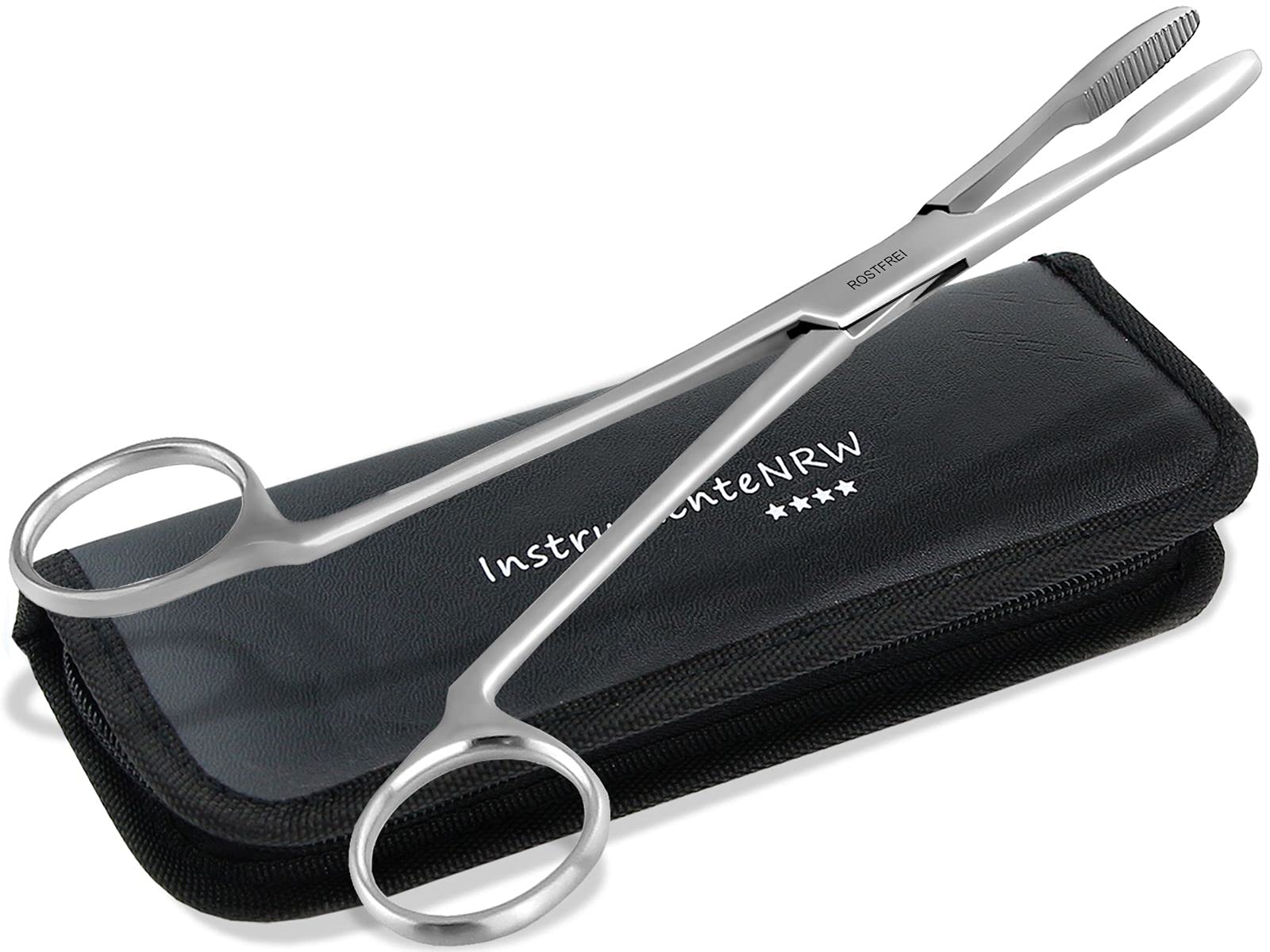 Ear Tweezers Dog Ears Plucking Pliers Dog Pet Hair Remover Hair Pliers Stainless Steel with Inner Teeth without Lock in Professional Quality (16 cm)