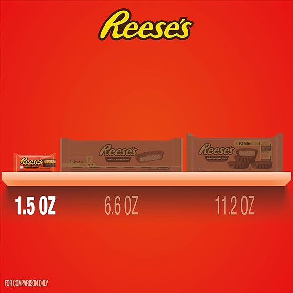 REESE’S MILK CHOCOLATE PEANUT BUTTER CUPS, CANDY PACK, 1.5 OZ