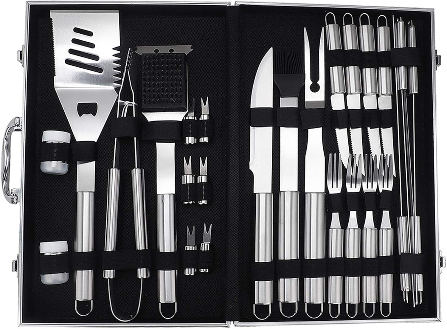 Stainless Steel BBQ Tools Set, Grilling Utensil Set with Spatula Tools Grilling Accessories for