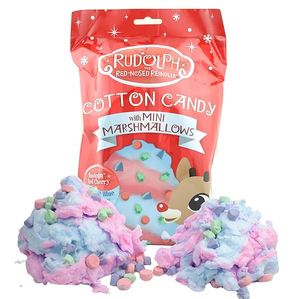 RUDOLPH THE RED NOSED REINDEER COTTON CANDY, CHERRY...