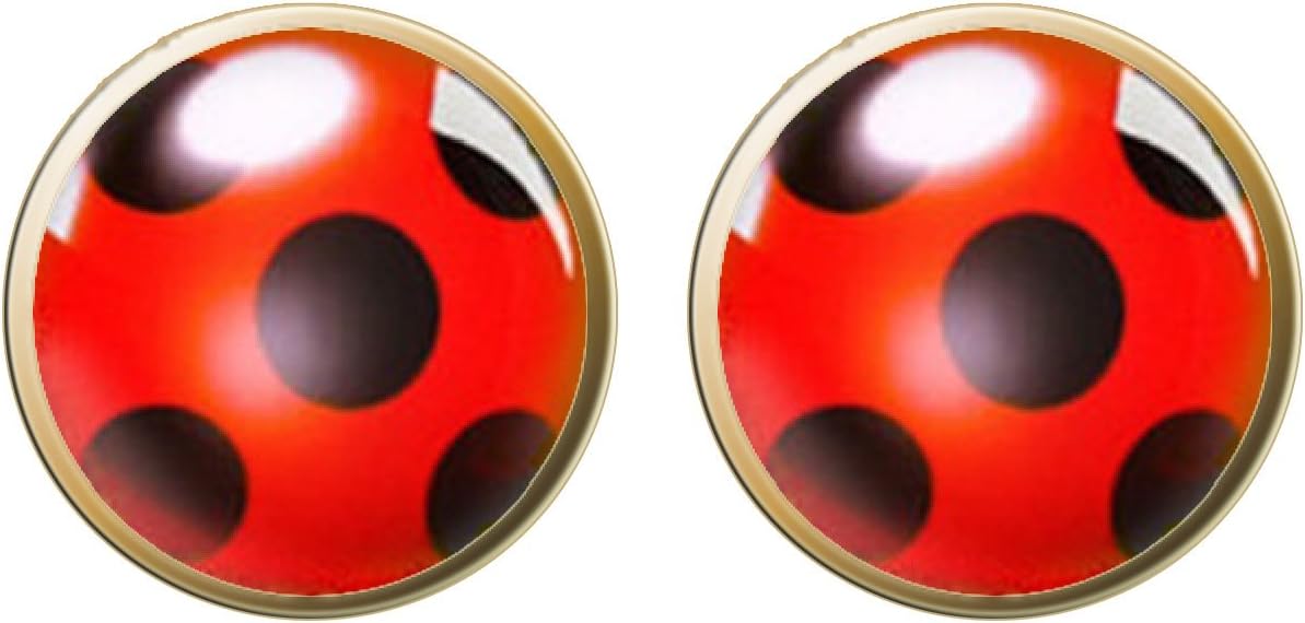 RXBC2011 Petite Red Colored Beetle Ladybug Stud Earrings