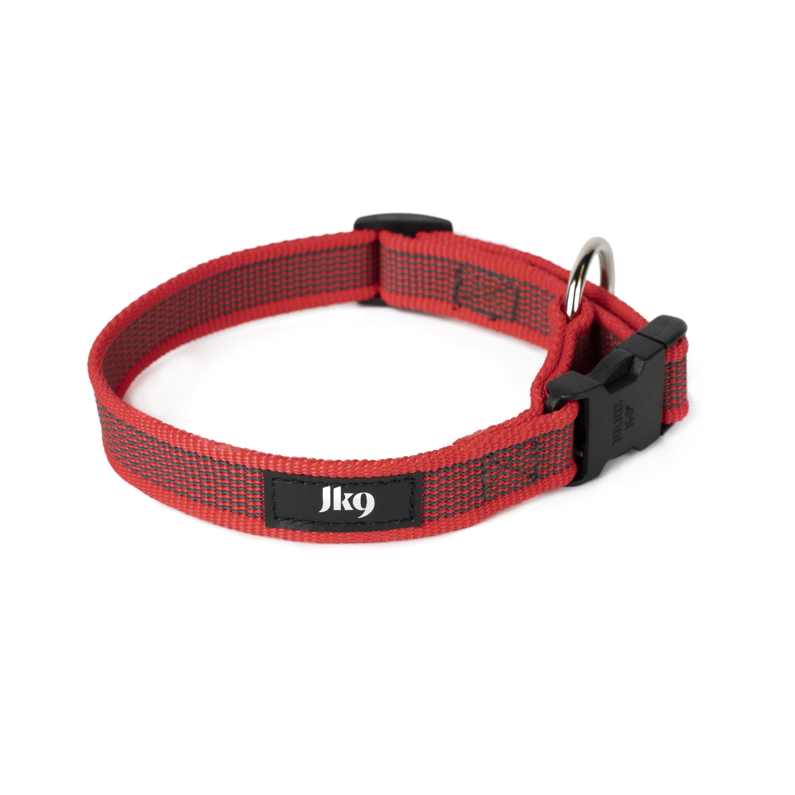 Julius-K9 Color and Gray Collar, Red-Grey, 20 mm (27-42 cm) — image 1