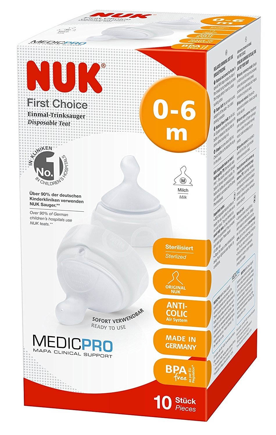 nuk disposable teat