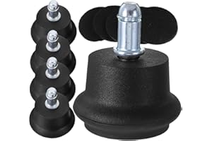 EXHUMKY 5pcs Office Chair Feet Glides Castor Lock Slip Pads Floor Protection for Swivel Desk Chairs Gaming