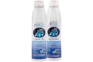 DWD2 Clean Air 2 Pack Bundle Automotive AC Coil Cleaner Foaming Coil Cleaner for AC Condenser Coil Cleaner Car AC Cleaner Coil Cleaner Air Conditioner Cleaner Spray Refresh Air Conditioner (Unscented)