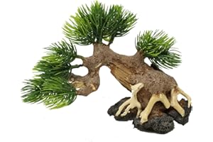 AWAWOOD Bonsai Driftwood Aquarium Tree AWR Random Pick (5in Height) Natural, Handcrafted Fish Tank Decoration | Easy to Install