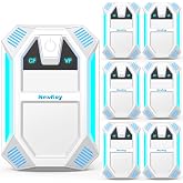 Nexkey Ultrasonic Pest &amp; Insect Repeller Plug in, 6 Packs(White) | For Mice Rats Ants Spiders Roaches, Indoor Plug In, House Garage Basement Kitchen Attic RV, Pet Safe, Dual Mode 15-75kHz