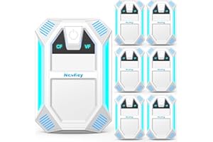 NEXKEY Ultrasonic Pest & Insect Repeller, Ultrasonic Repellent for Roach, Rodent, Mouse, Bugs, Mosquito, Mice, Spider, Ant,Electronic Plug in Pest Control,2 Mode Switching,6 Packs