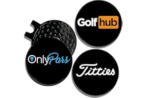 WOLF GOLF TOWELS Golf Ball Marker Hat Clip | 3 Pack | Choose Your Golf Gift Set | Golf Marker Magnetic Hat Clips | Funny Golf Gifts | Funny Golf Accessories for Men & Womens Golf Markers