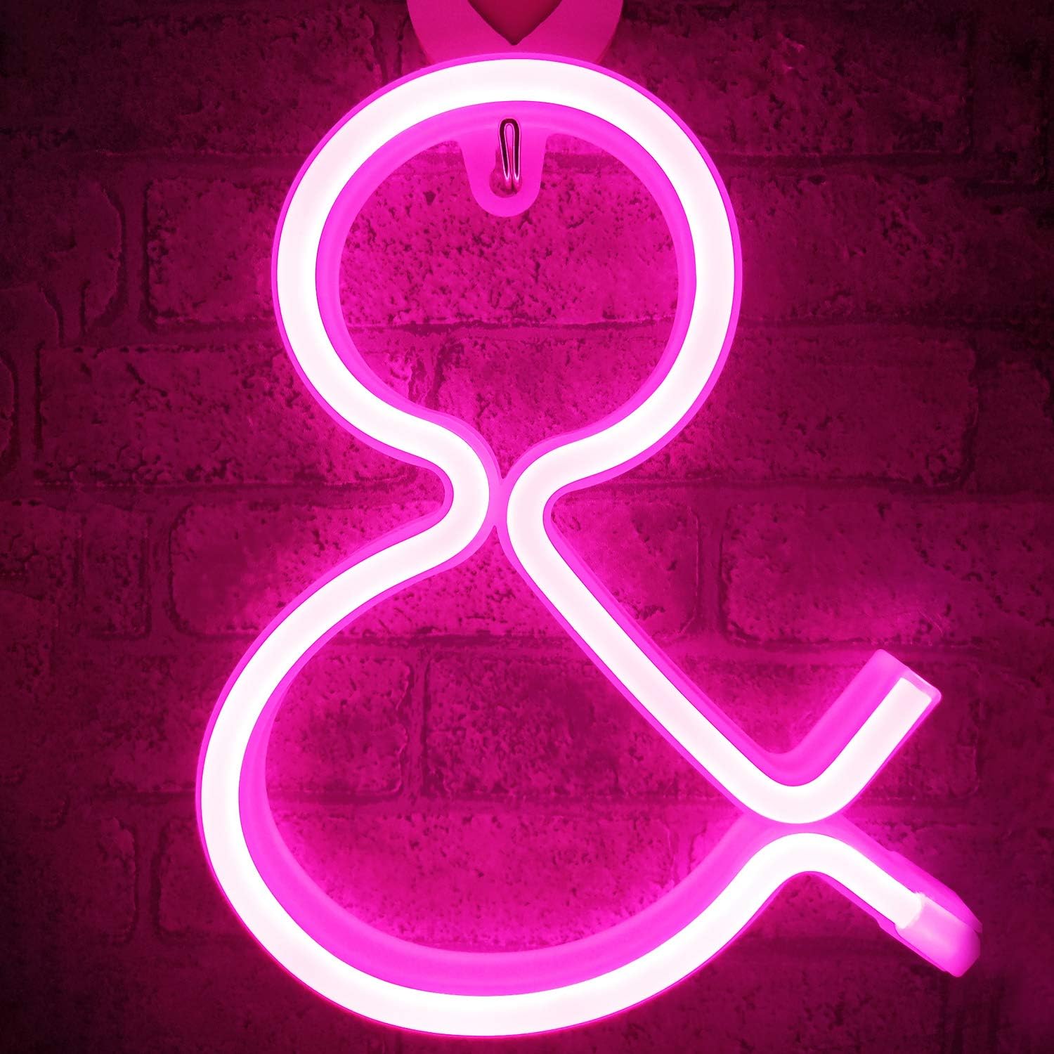 Neon Sign Letters Light Up Bar Word Sign USB Batteries Operated Marquee Letter Sign Art Wall Decor for Kids Living Room,Bar,Pub, Home,Wedding(Pink Letter)