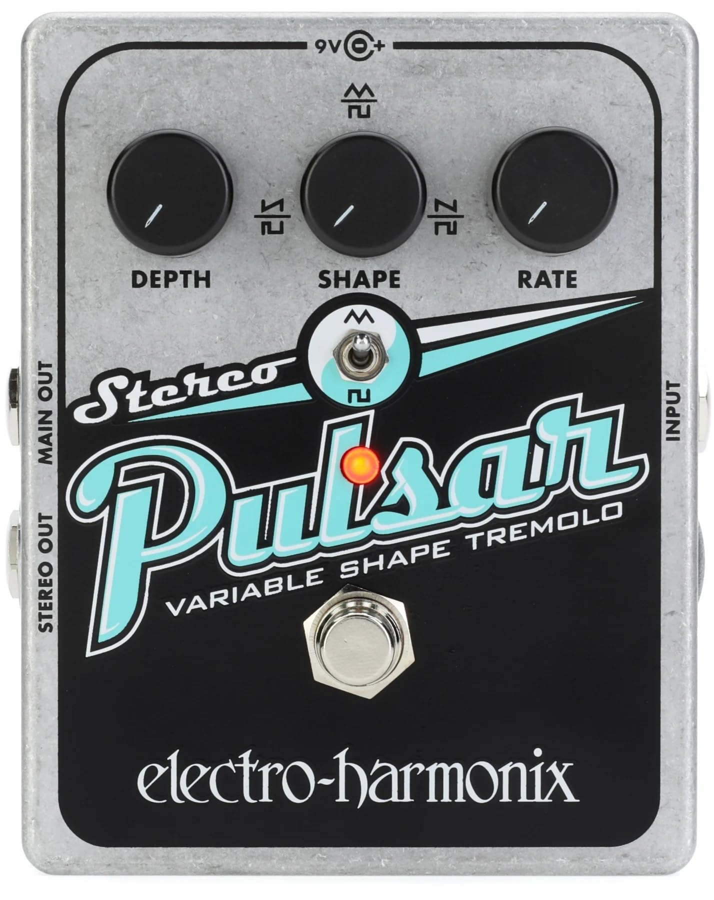 Electro Harmonix Stereo Pulsar Pedal for Electric Guitar Silver