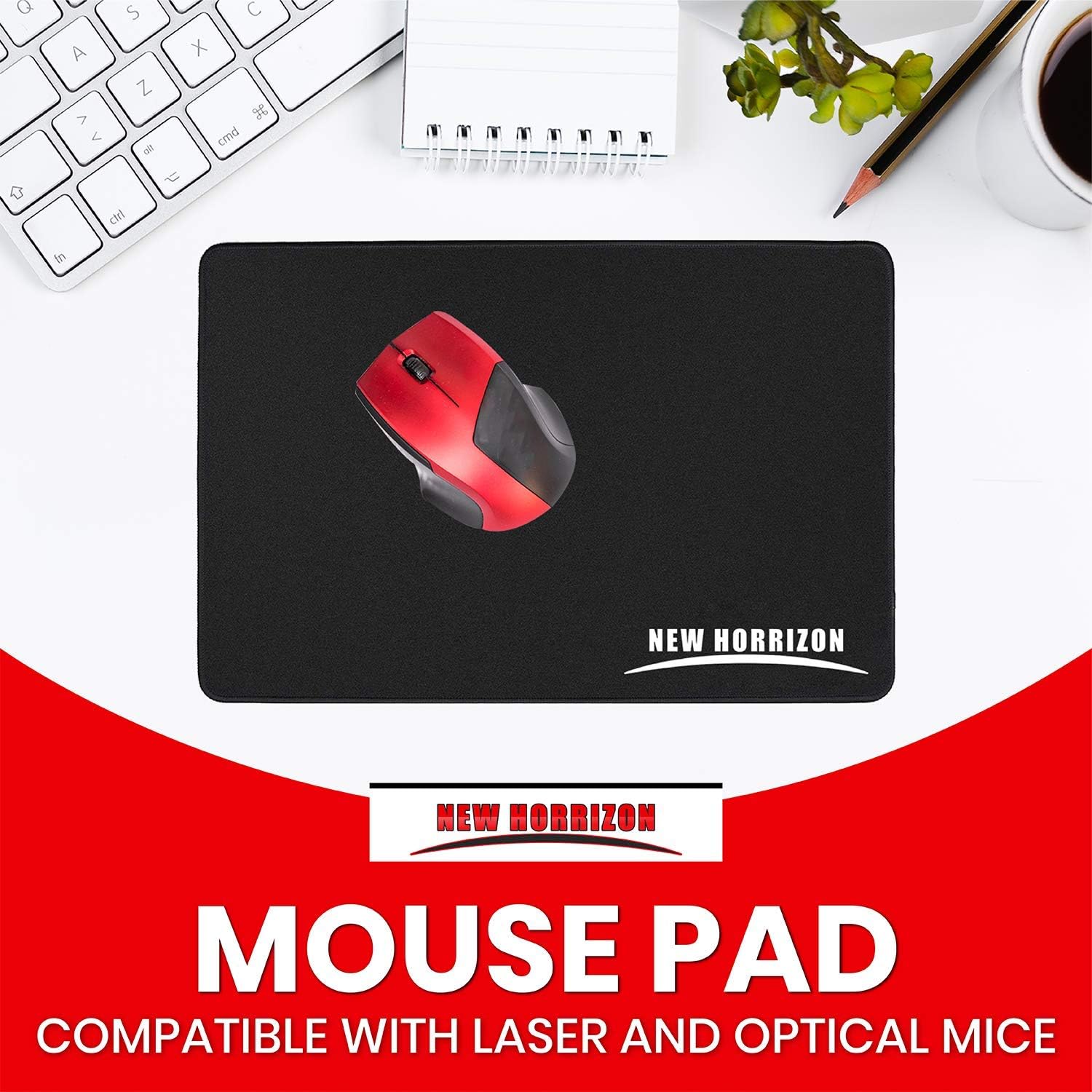 New Horrizon Mouse pad, Gaming mouse mat, large mouse pads. Mouse Mat Gaming 290x210x5mm Mice mat, Black mouse mats - Image 3