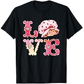 Strawberry Shortcake Valentine's Day Love Vintage Logo T-Shirt