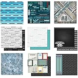Custom Bundle - 12 Swim Team Swimming Themed 12" x 12" Scrapbook Papers - Various Brands