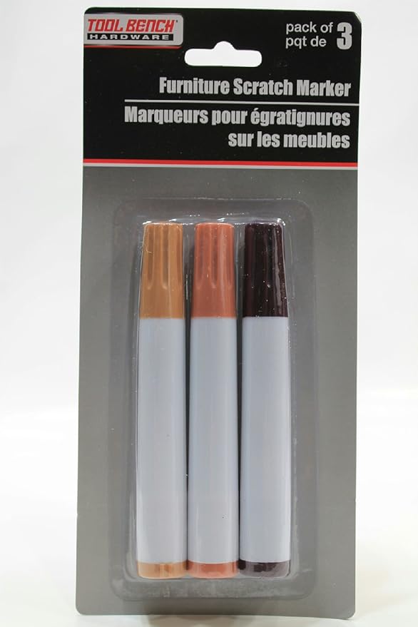 Set of 3 Furniture Touchup Pens Markers Light, Medium and
