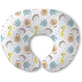 Little Grape Land Nursing Pillow for Breastfeeding, Breathable Breast Feeding Pillow and Positioner with Removable Cover for More Support, Tummy Time and Bottle Feeding Support Pillow, Animals