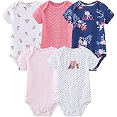 MAMIMAKA Baby Bodysuit Short Sleeve one-Piece Newborn Baby Clothes for Baby Boy and Girls