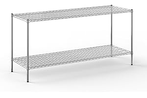 Regal Altair 24" Deep x 72" Wide x 34" Height Wire Shelving Kit | 2-Tier | NSF Commercial Storage Rack Unit