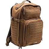 LAPG Atlas 12 Hour Tactical Backpack for Men & Women, Survival Gear Bag, Large Hiking Camping Bug Out Backpack, Coyote