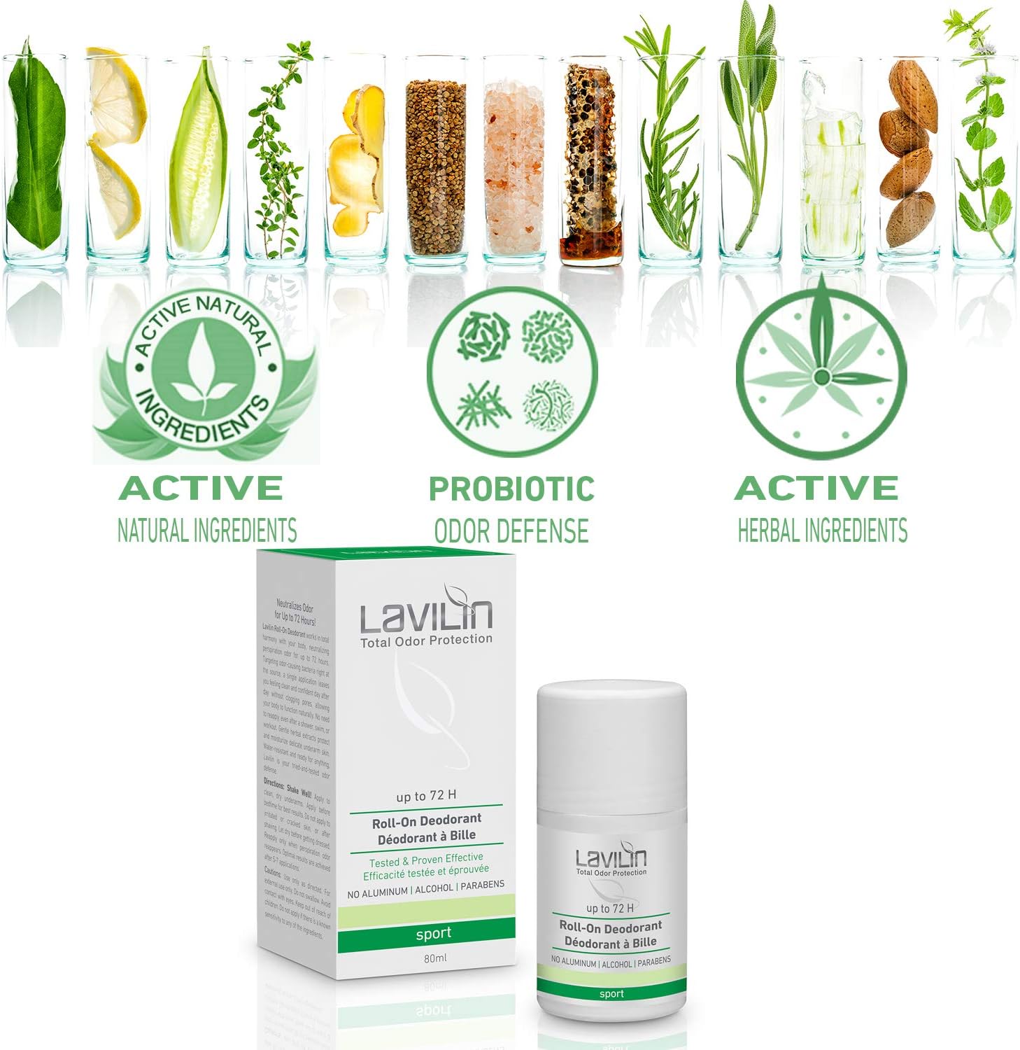 LAVILIN Roll-On Deodorant For Sports, 80 ml (Pack of 1) - Image 5