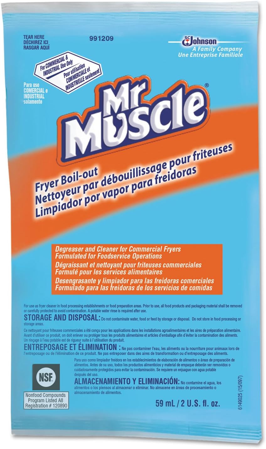 Mr. Muscle 991209 Fryer Boil-Out 2oz Packet 36/Carton