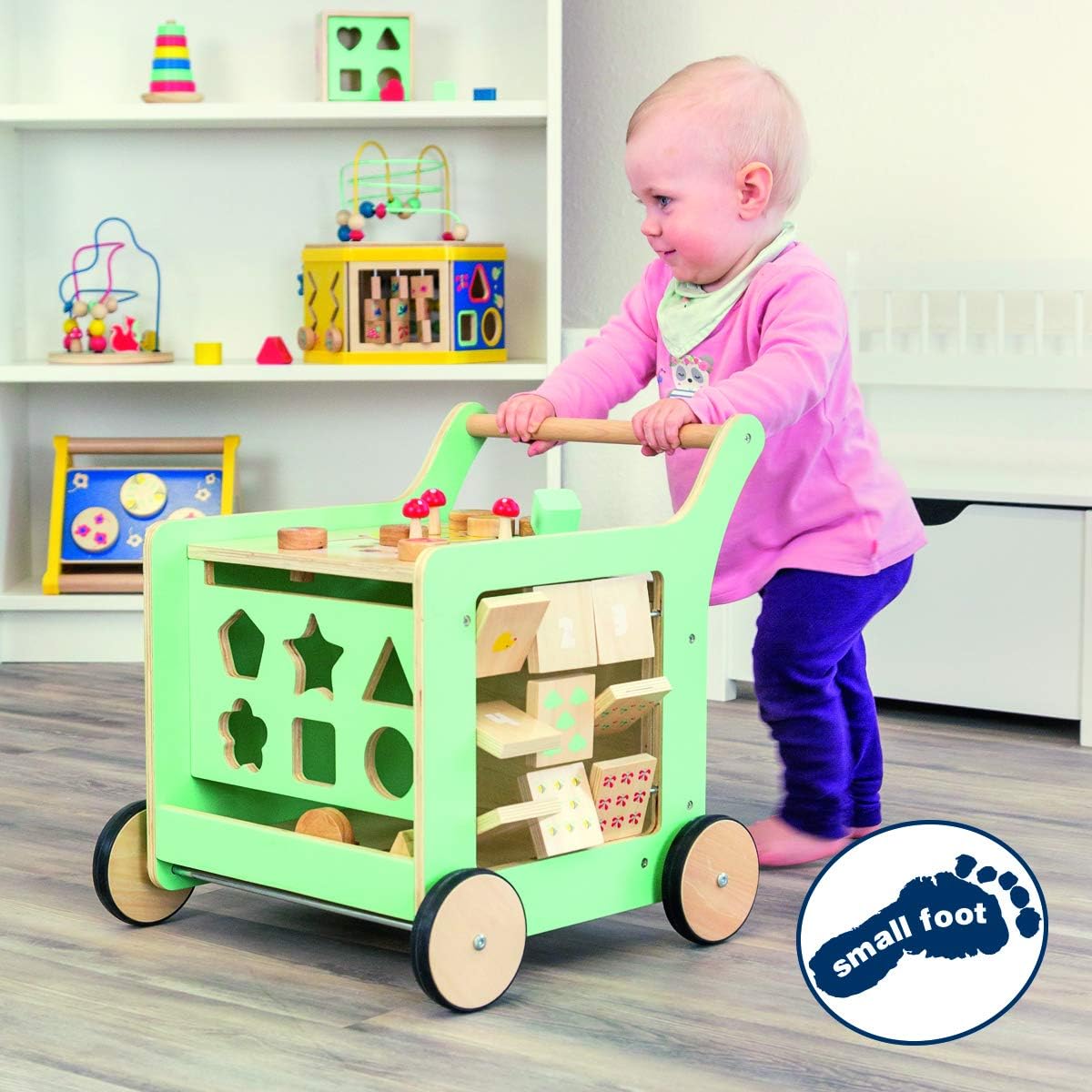small foot wooden toys walker
