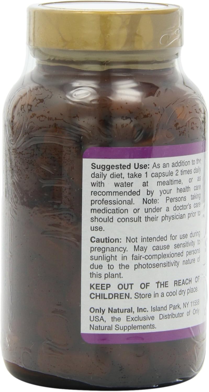 Only Natural St. Johns Wort (no Zac) 450 Mg, 120-Count: Health & Personal Care