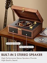 CD Player with Speakers Bluetooth Nostalgic