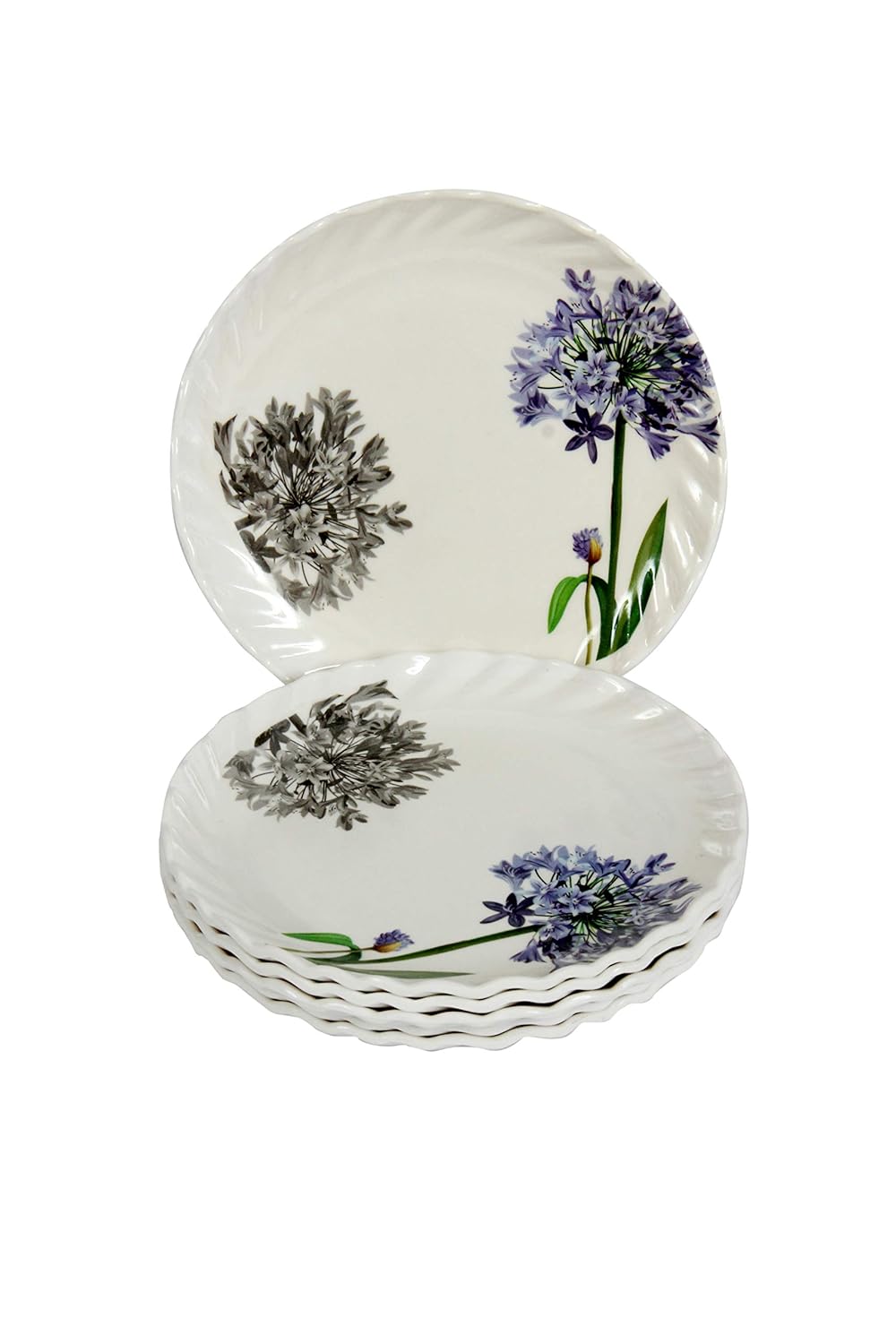 Buy Melamine Dinner Plate Set of 6 PCS, White Online at Low Prices in