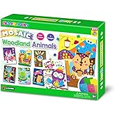 C.S. Kids Magic World Mosaic - Woodland Animals |Crafts Gifts | Educational Glitter Mosaic