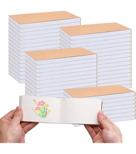 20-Pack Blank Flip Books - 4.5x2.5 Inch Mini Sketch Pads For Animation, Drawing & Cartoons, 60 Sheets Each