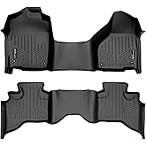 MAXLINER Floor Mats 2 Row Liner Set for 2013-2018 Ram 1500
