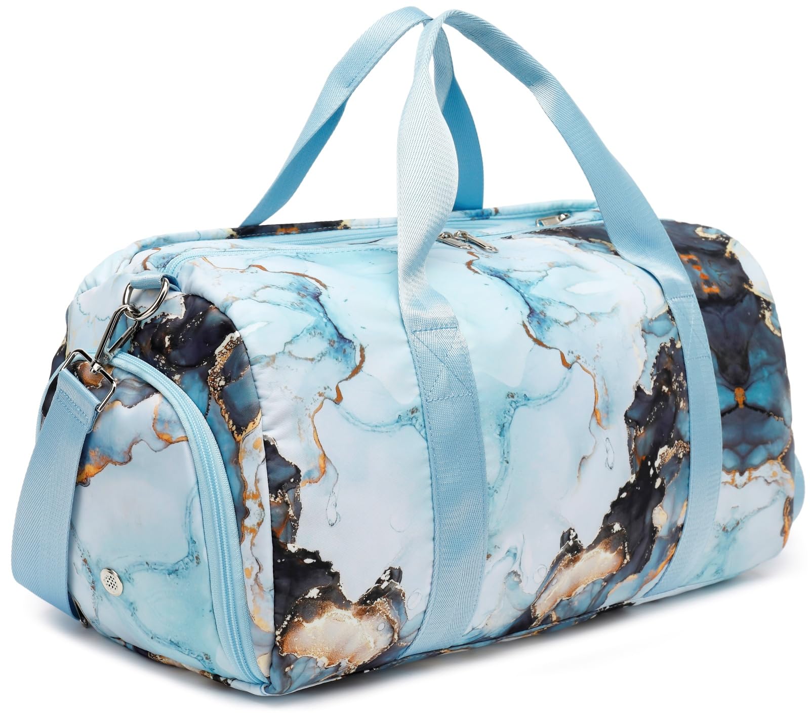 Photo 1 of Duffle Bag for Gym Sports Women Girls Workout Travel Bag Weekender with Shoe Compartment and Wet Pocket