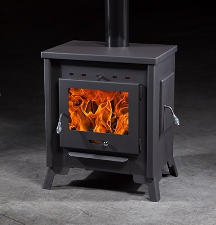 Estufa leña hierro fundido esquina | Estufas de gas, eléctricas, de