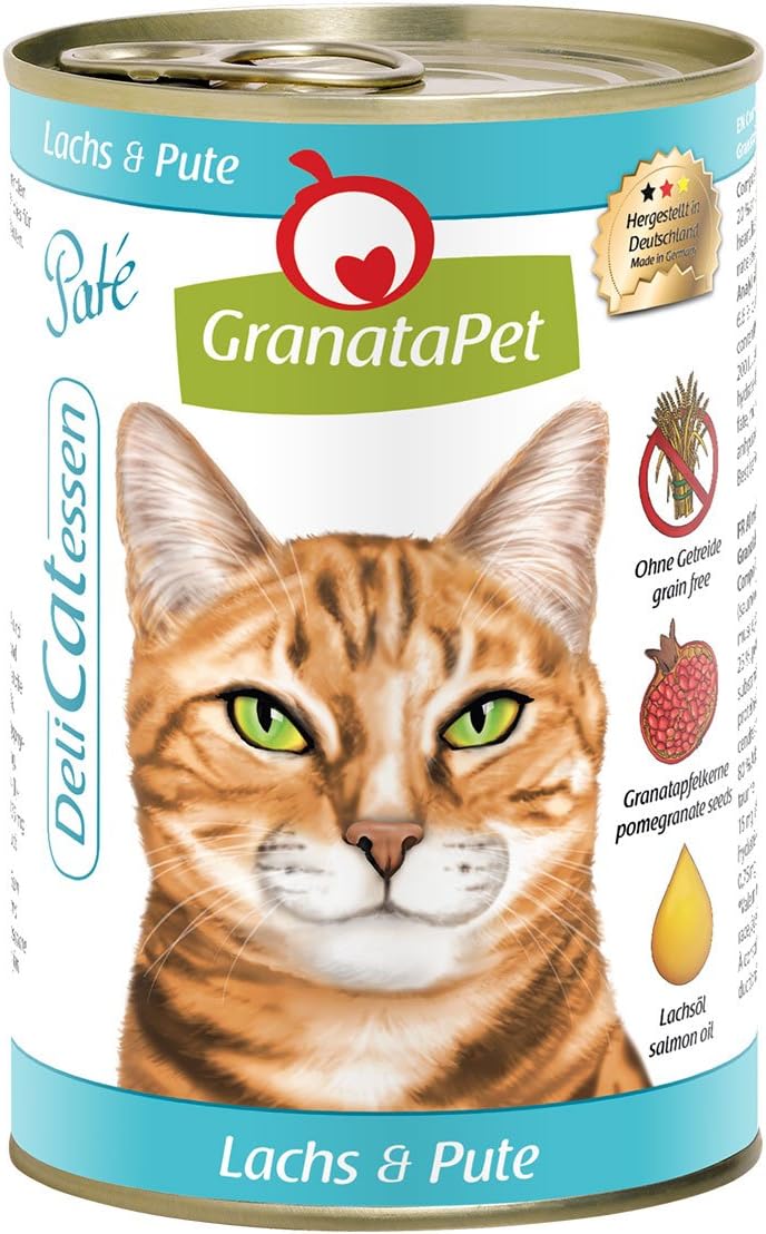 DeliCatessen Wet Food Salmon and Chicken, Pack of 6 x 400 g