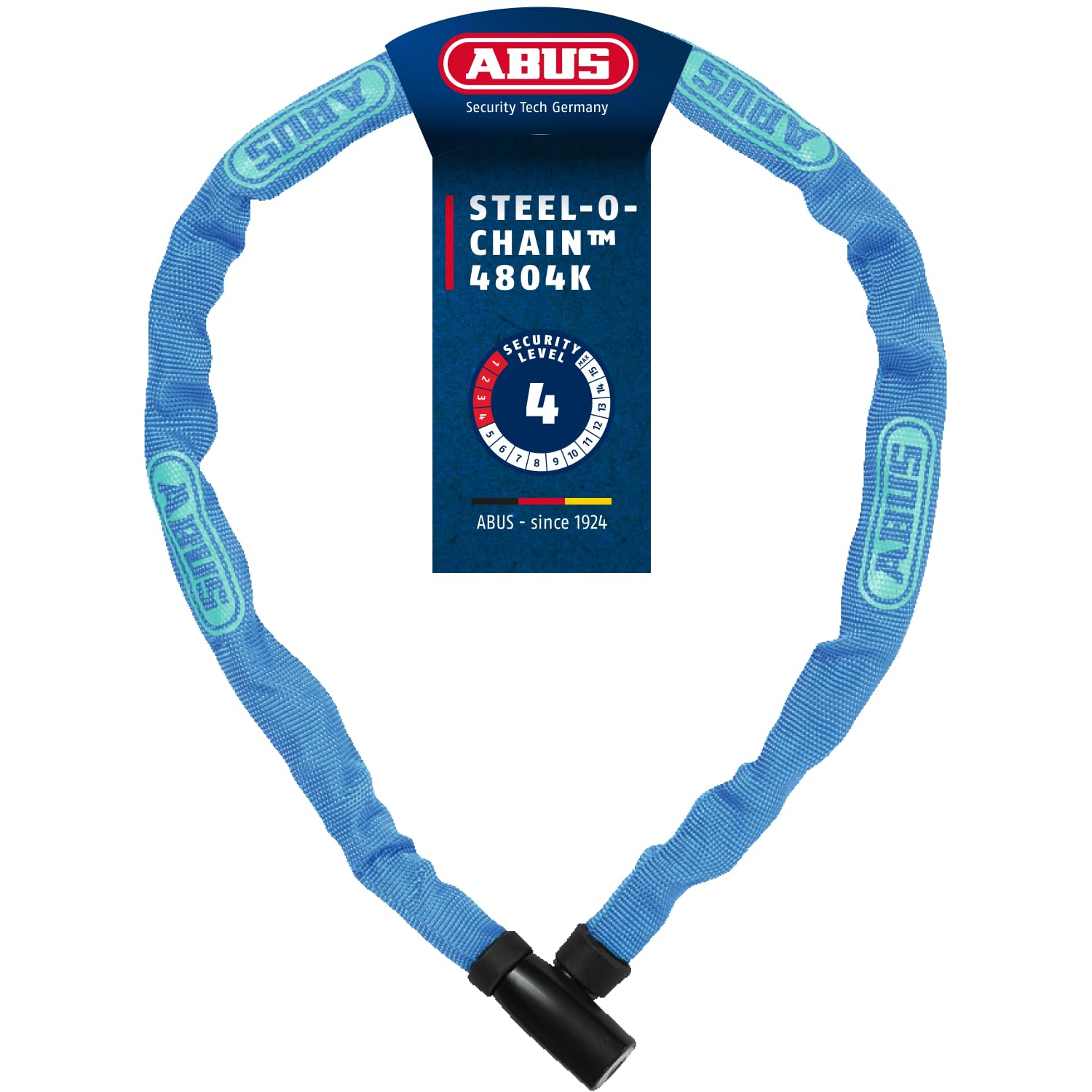 ABUS chain lock Steel-O-Chain 4804K - bicycle lock made of special steel - security level 4