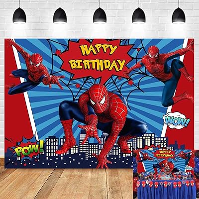 Spiderman Birthday Photography Backdrop Vinyl Studio Ghana Ubuy