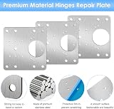 Thrilez 5PCS Cabinet Hinge Repair Kit with 35 Screws Stainless Steel Repair view 2