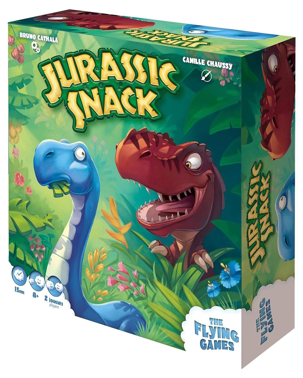 Flying Games Jurassic Park Dinosaur Strategy Board Game for 2 Players, Ages 8+