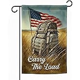 FLAGMEUP8386 Army Family Garden Flag 12x18 Inch Double Sided Veteran Tribute American Flag for Military Families - Polyester Lightweight Patriotic Outdoor Decor for Veterans Day, Patriot Day, Christmas Day.