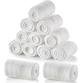 Gauze Rolls Bandages 4 Inch x 4.9 Yards Breathable Gauze Wrap Conforming Stretch Gauze Bandage for Wound Dressing Support 12 