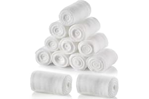 Gauze Rolls Bandages 4 Inch x 4.9 Yards Breathable Gauze Wrap Conforming Stretch Gauze Bandage for Wound Dressing Support 12 