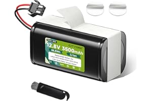 12.8V 3500mAh Replacement Battery for Lefant M210 M210B M210P M210 Pro, for OKP Life K2, for Lefant M1 M213 M213S Robot Vacuu